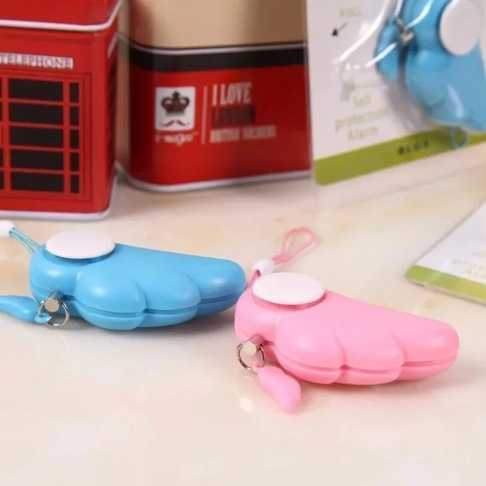 Pink Wing 90Db Self Defense Alarm For KeyChain/ Bag Charm
